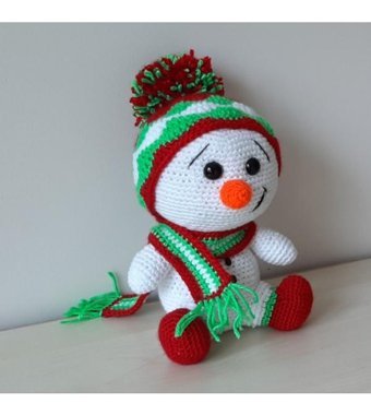 Nildamigurumi Örgü Kardan Adam Peluş Oyuncak