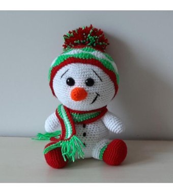 Nildamigurumi Örgü Kardan Adam Peluş Oyuncak