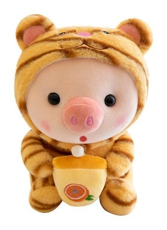 Worryfreeshopping Sarı 25 cm Süt Çay Domuzu Peluş Oyuncak