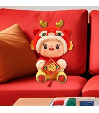 Magideal Suntek Yeni Yıl Peluş Ejderha Peluş Oyuncak