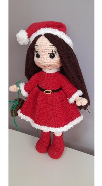 Petekhobby Amigurumi Oyucak Bebek Yılbaşı Temalı Peluş Oyuncak