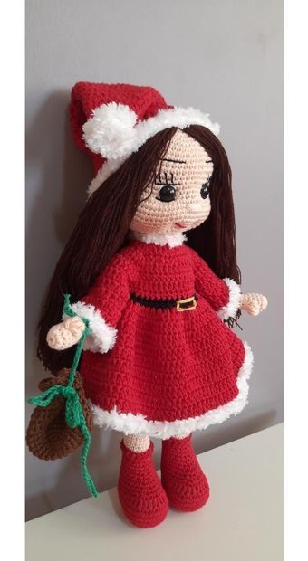 Petekhobby Amigurumi Oyucak Bebek Yılbaşı Temalı Peluş Oyuncak