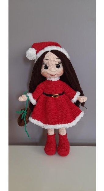 Petekhobby Amigurumi Oyucak Bebek Yılbaşı Temalı Peluş Oyuncak