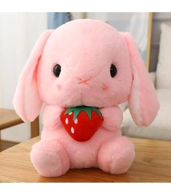 Carrier Paskalya Tavşanı Pembe Peluş Oyuncak
