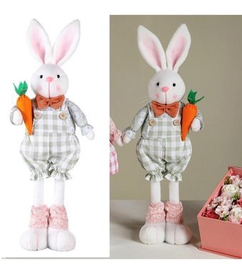 Magideal Suntek Paskalya Tavşanı Heykelcik Yaratıcı Paskalya Peluş Oyuncak