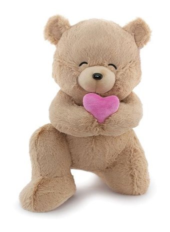 Neco Plush Fluffy Minik Kalpli Serenat Ayı 45 cm Peluş Oyuncak