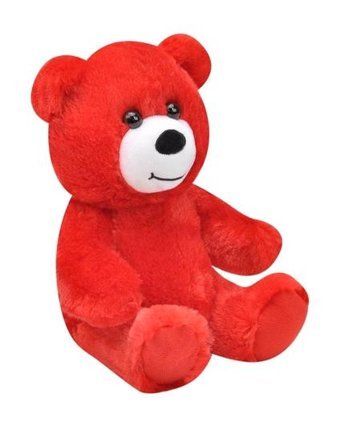 Selay Oyuncak Peluş Ayı 15 cm Kırmızı Peluş Oyuncak