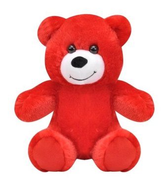 Selay Oyuncak Peluş Ayı 15 cm Kırmızı Peluş Oyuncak