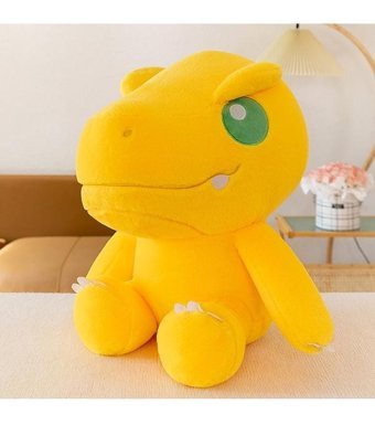 Luckystar Dinozor Agumon Figürü Sarı Peluş Oyuncak