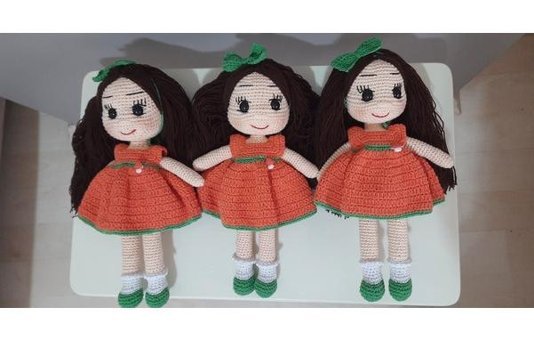 Petekhobby Amigurumi Bebek 30 cm Peluş Oyuncak
