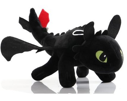 Oloey Siyah Beyaz Uçan Ejderha Bebek 50 cm Peluş Oyuncak
