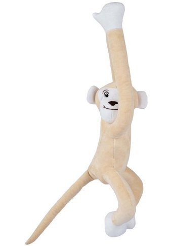 Boumini Toys Boyuna Sarılan Maymun Bej Elleri Çıtçıtlı 55 cm Peluş Oyuncak