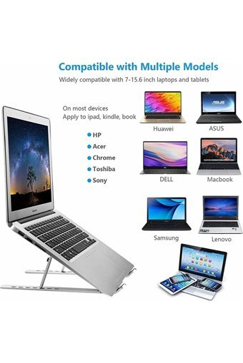 Legend Park Katlanabilir Alüminyum Dikey Ayarlanabilir Taşınabilir Ayaklı Hareketli Laptop Standı