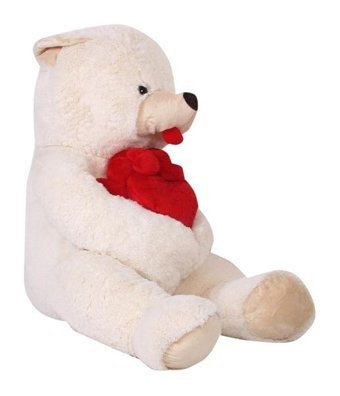 Bambi Çok Kalpli Ayı Krem Yumoş 73 cm Peluş Oyuncak