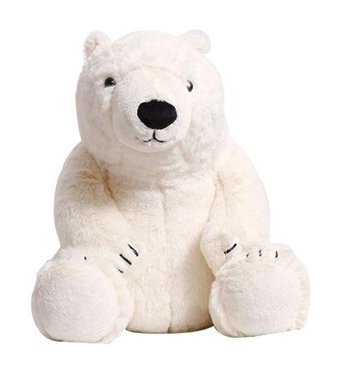 Oloey Sevimli Simülasyon Kutup Ayı 35 cm Peluş Oyuncak