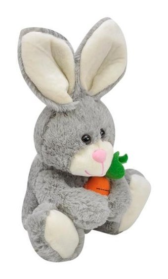 Selay Oyuncak Gri Tavşan Oyuncak 28 cm Peluş Oyuncak