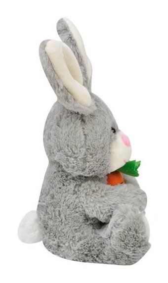Selay Oyuncak Gri Tavşan Oyuncak 28 cm Peluş Oyuncak