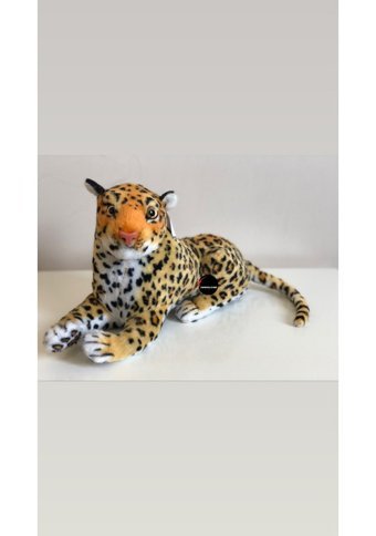 Toprockstore Sesli Kükreyen Leopar 40 cm Peluş Oyuncak