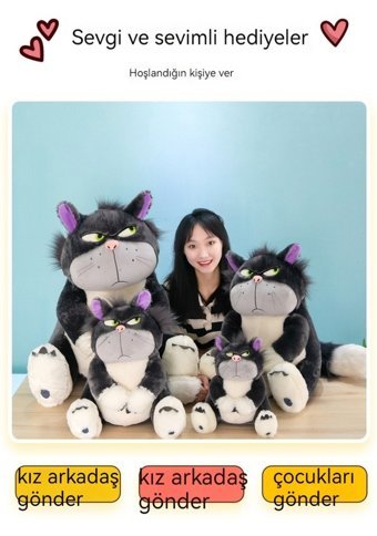 Carrier Lucifer Kedi Bebek Kraliçe Yatak 45 cm Peluş Oyuncak