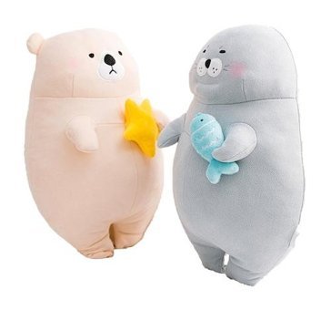 Jzcat Sevimli Ayıcık Gri 38 cm Peluş Oyuncak