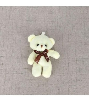 Alibee Beyaz Yeni Piople Bear Aksesuarlar 8 cm Peluş Oyuncak
