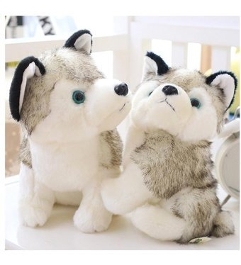 Bruigy Beyaz Prodigy Toy Husky Peluş Oyuncak