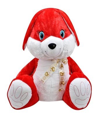 Selay Oyuncak Kırmızı Tavşan 58 cm Peluş Oyuncak