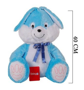 Selay Oyuncak Tavşan 40 cm Mavi Peluş Oyuncak
