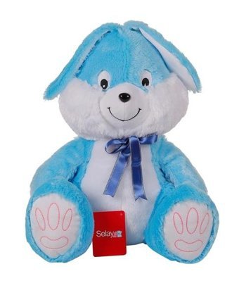 Selay Oyuncak Tavşan 40 cm Mavi Peluş Oyuncak