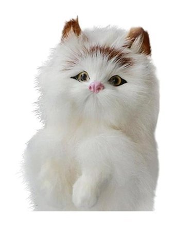 Magideal Suntek Gerçekçi Kedi Modeli Oyuncak Kedi Peluş Oyuncak