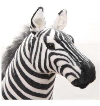 Alibee Siyah Beyaz Bee Man Zebra Peluş Oyuncak