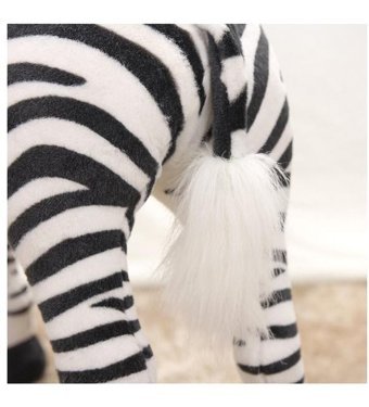 Alibee Siyah Beyaz Bee Man Zebra Peluş Oyuncak