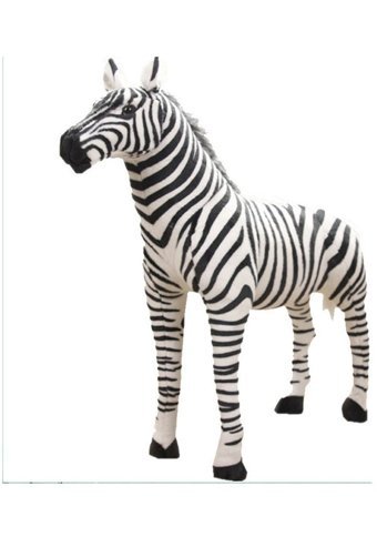 Alibee Siyah Beyaz Bee Man Zebra Peluş Oyuncak