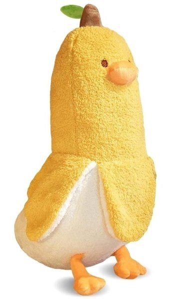 Yucama Sarı Muz Ördek Yumuşak Sarılma Yastığı Peluş Oyuncak