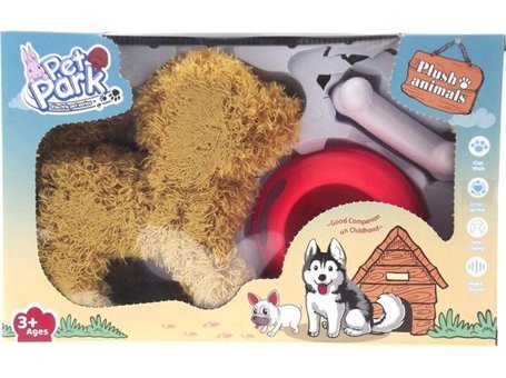 Mega Oyuncak Kahverengi Sesli ve Hareketli Yavru Köpek Peluş Oyuncak