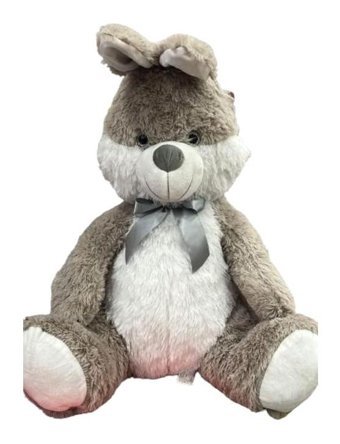 Halley Oyuncak Renkli Tavşan Bej 60 cm Peluş Oyuncak