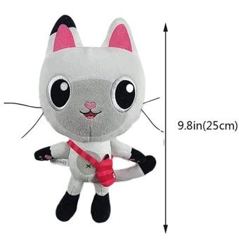 Alibee Sinley 2'Li Anime Gabby Dollhouse 25 cm Peluş Oyuncak