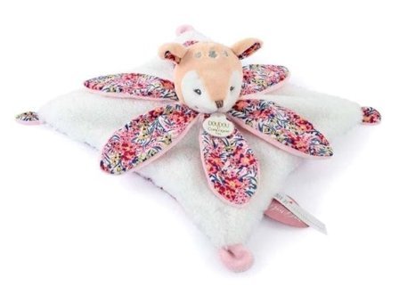 Doudou Hediye Kutulu Çiçekli Yumuşak Geyik Yavrusu Peluş Oyuncak