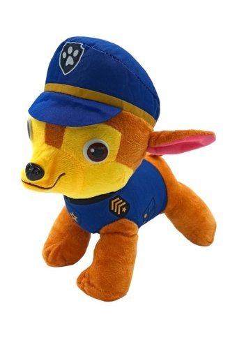Pop Şeker Peluş Chase Paw Patrol Karakterlerinden Chase 25 cm Peluş Oyuncak