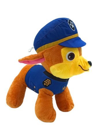 Pop Şeker Peluş Chase Paw Patrol Karakterlerinden Chase 25 cm Peluş Oyuncak