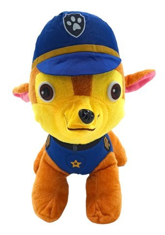 Pop Şeker Peluş Chase Paw Patrol Karakterlerinden Chase 25 cm Peluş Oyuncak