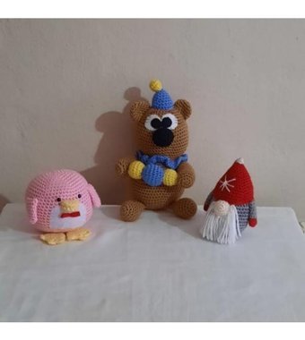 Nildamigurumi Örgü Uyku Bebekleri Peluş Oyuncak