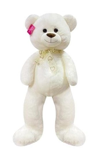 Selay Oyuncak Ayı Puffy Salaş Ayı Oyuncak Ekru 65 cm Peluş Oyuncak