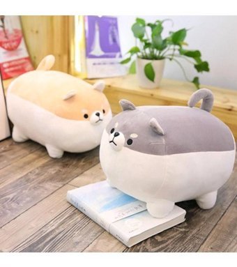 Worryfreeshopping Siyah Star Shiba Inu Köpek Peluş Oyuncak