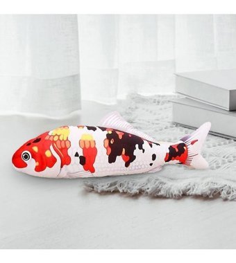 Magideal Suntek Balık Dolması Sazan Oyuncak İnteraktif Peluş Oyuncak