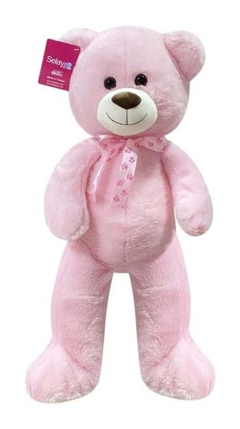 Selay Oyuncak Pembe Peluş Ayı Puffy Salaş Ayı 200 cm Peluş Oyuncak