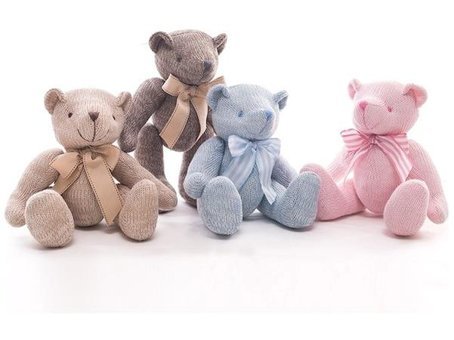 Alibee Prodigy Toy Örme Yün Ayı Peluş Oyuncak