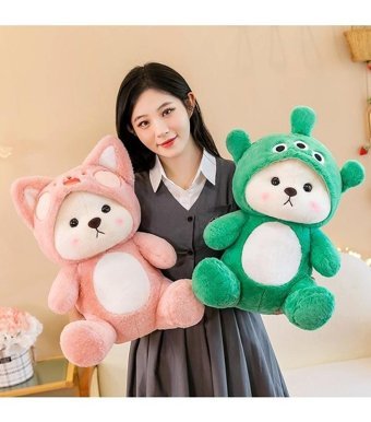 Oloey Dönüştürülmüş Ayı 28 cm Peluş Oyuncak
