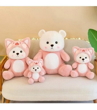 Oloey Dönüştürülmüş Ayı 28 cm Peluş Oyuncak