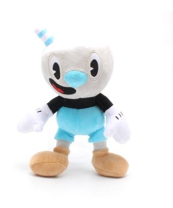 Alibee Cuphead Macera Oyunu Mugman'In Doldurulmuş Bebeği 25 cm Peluş Oyuncak